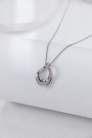 Irregular Fluid Pendant Necklace | 925 Sterling Silver | 18K Fine Gold